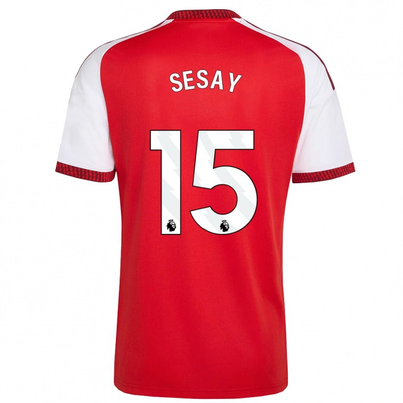 Danxen Kvinder Joshua Sesay #15 Rød Hvid Sort Hjemmebane Spillertrøjer 2026/27 Trøje T-Shirt