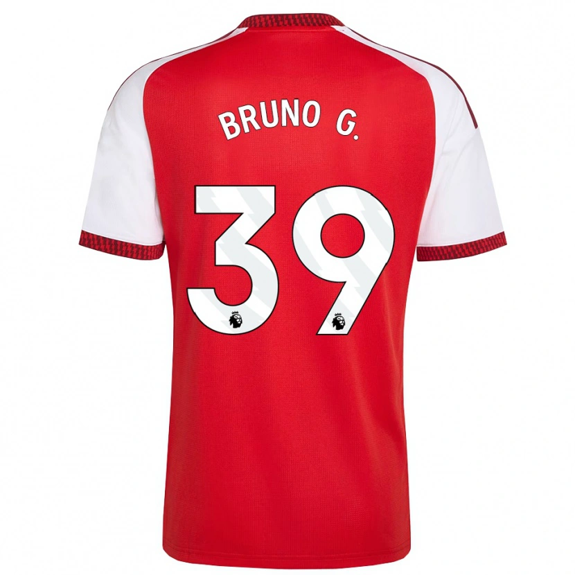 Danxen Kvinder Bruno Guimarães #39 Rød Hvid Sort Hjemmebane Spillertrøjer 2026/27 Trøje T-Shirt