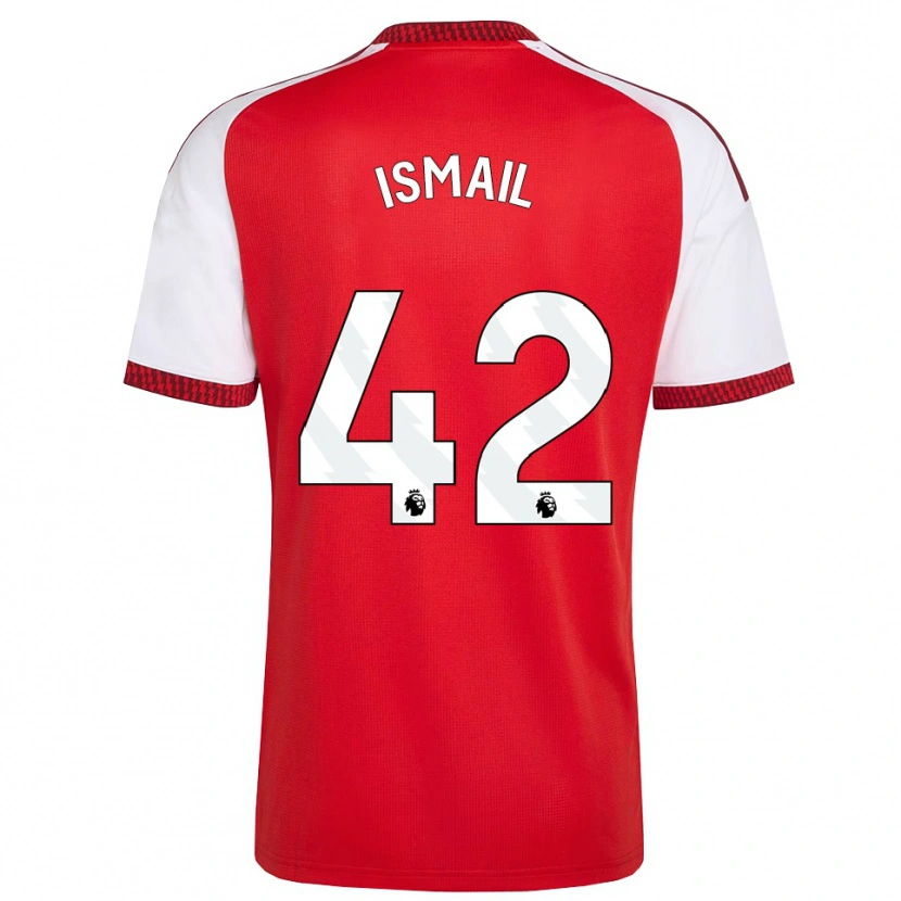 Danxen Kvinder Cam'ron Ismail #42 Rød Hvid Sort Hjemmebane Spillertrøjer 2026/27 Trøje T-Shirt