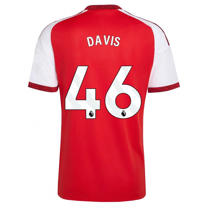 Danxen Kvinder Timi Davis #46 Rød Hvid Sort Hjemmebane Spillertrøjer 2026/27 Trøje T-Shirt