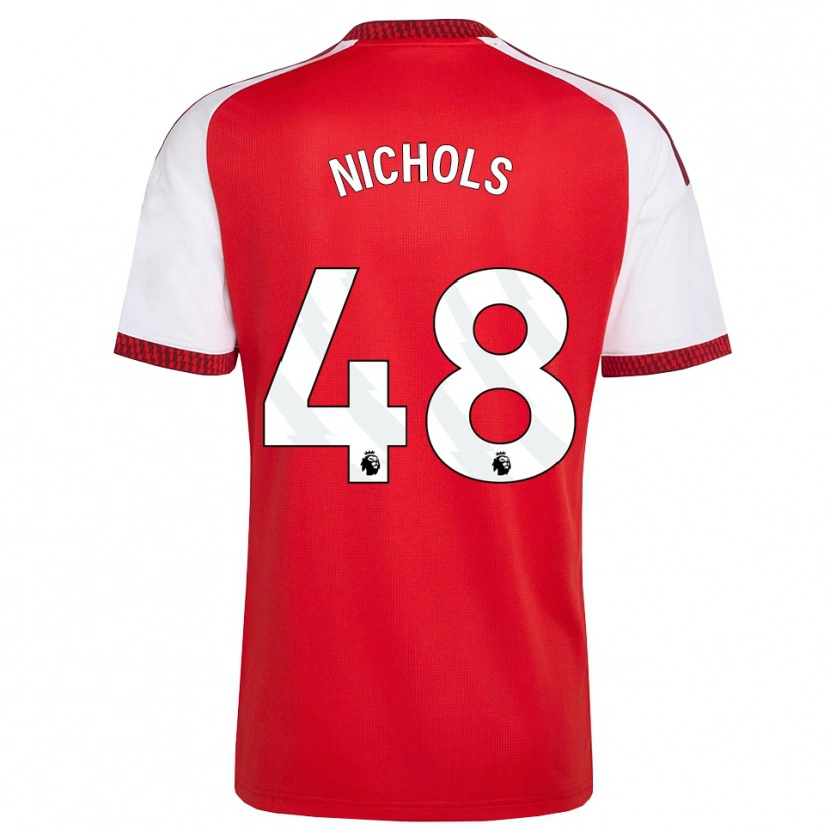 Danxen Kvinder Josh Nichols #48 Rød Hvid Sort Hjemmebane Spillertrøjer 2026/27 Trøje T-Shirt
