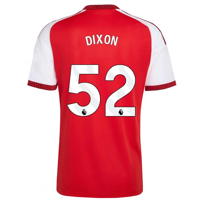 Danxen Kvinder Jaden Dixon #52 Rød Hvid Sort Hjemmebane Spillertrøjer 2026/27 Trøje T-Shirt