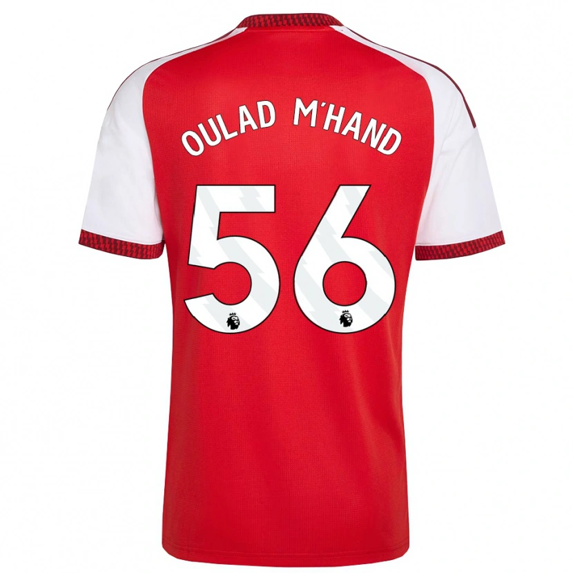 Danxen Kvinder Salah-Eddine Oulad M'hand #56 Rød Hvid Sort Hjemmebane Spillertrøjer 2026/27 Trøje T-Shirt