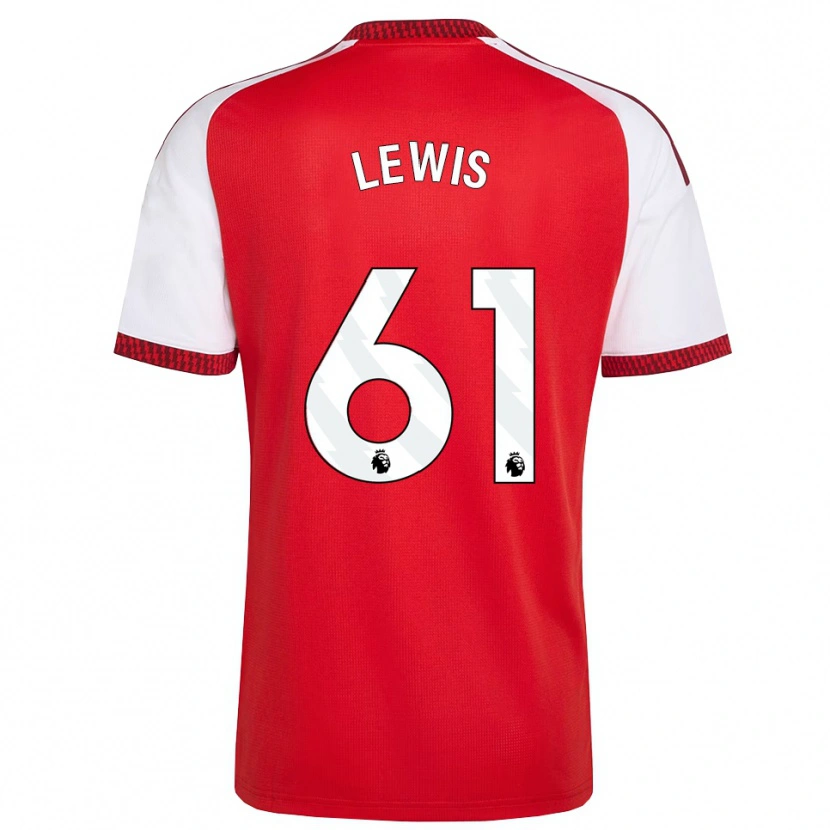 Danxen Kvinder George Lewis #61 Rød Hvid Sort Hjemmebane Spillertrøjer 2026/27 Trøje T-Shirt