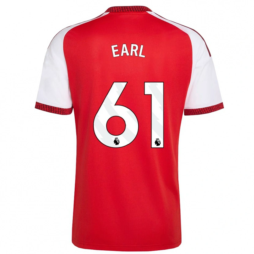 Danxen Kvinder Madison Earl #61 Rød Hvid Sort Hjemmebane Spillertrøjer 2026/27 Trøje T-Shirt