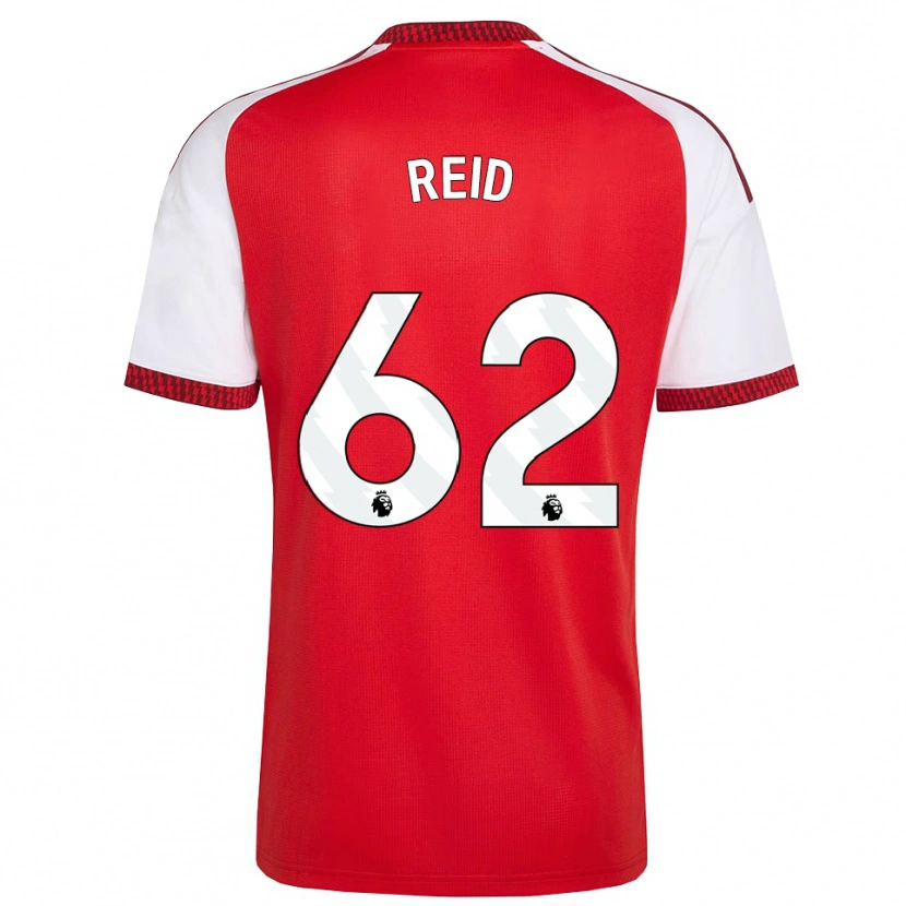 Danxen Kvinder Katie Reid #62 Rød Hvid Sort Hjemmebane Spillertrøjer 2026/27 Trøje T-Shirt