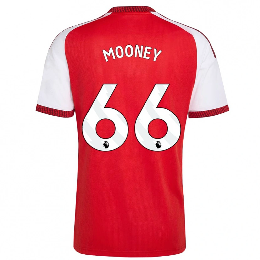 Danxen Kvinder Evan Mooney #66 Rød Hvid Sort Hjemmebane Spillertrøjer 2026/27 Trøje T-Shirt