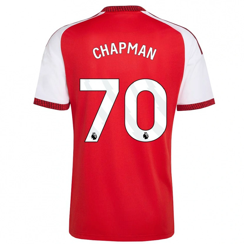 Danxen Kvinder Samuel Chapman #70 Rød Hvid Sort Hjemmebane Spillertrøjer 2026/27 Trøje T-Shirt