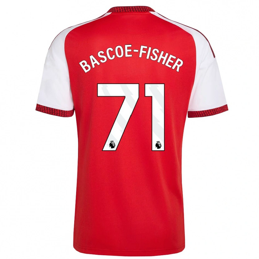 Danxen Kvinder Jakai Bascoe-Fisher #71 Rød Hvid Sort Hjemmebane Spillertrøjer 2026/27 Trøje T-Shirt
