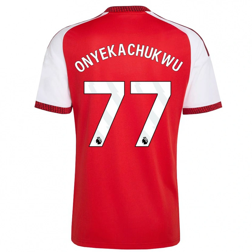 Danxen Kvinder Samuel Onyekachukwu #77 Rød Hvid Sort Hjemmebane Spillertrøjer 2026/27 Trøje T-Shirt