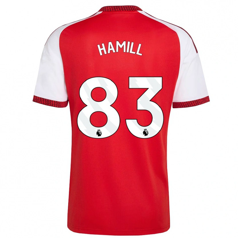 Danxen Kvinder Callan Hamill #83 Rød Hvid Sort Hjemmebane Spillertrøjer 2026/27 Trøje T-Shirt