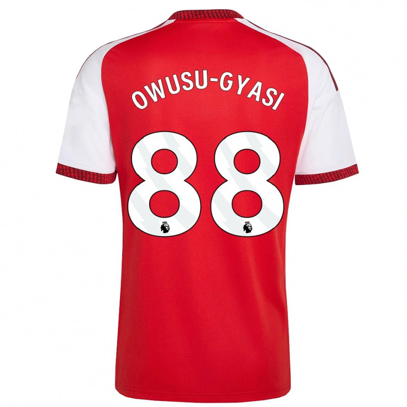 Danxen Kvinder Abraham Owusu-Gyasi #88 Rød Hvid Sort Hjemmebane Spillertrøjer 2026/27 Trøje T-Shirt