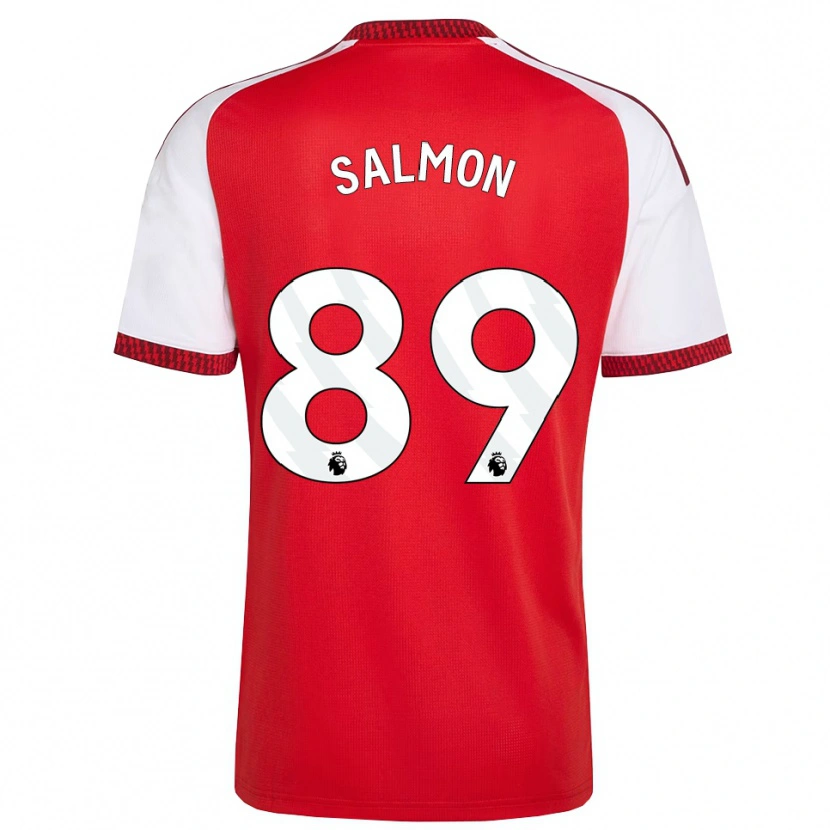 Danxen Kvinder Marli Salmon #89 Rød Hvid Sort Hjemmebane Spillertrøjer 2026/27 Trøje T-Shirt