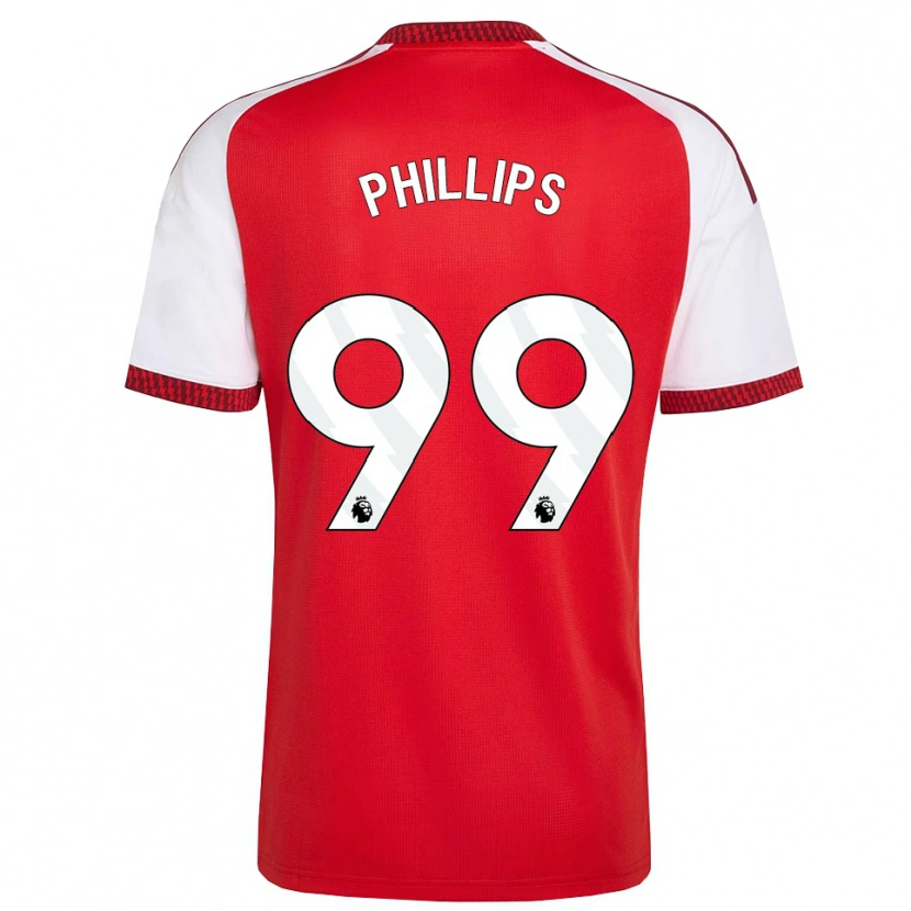 Danxen Kvinder Charlie Phillips #99 Rød Hvid Sort Hjemmebane Spillertrøjer 2026/27 Trøje T-Shirt