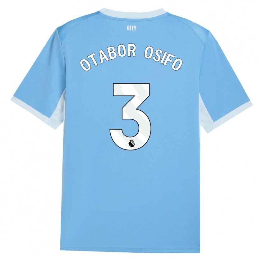 Danxen Kvinder Prince Otabor Osifo #3 Lyshimmelblå Hvid Hjemmebane Spillertrøjer 2026/27 Trøje T-Shirt