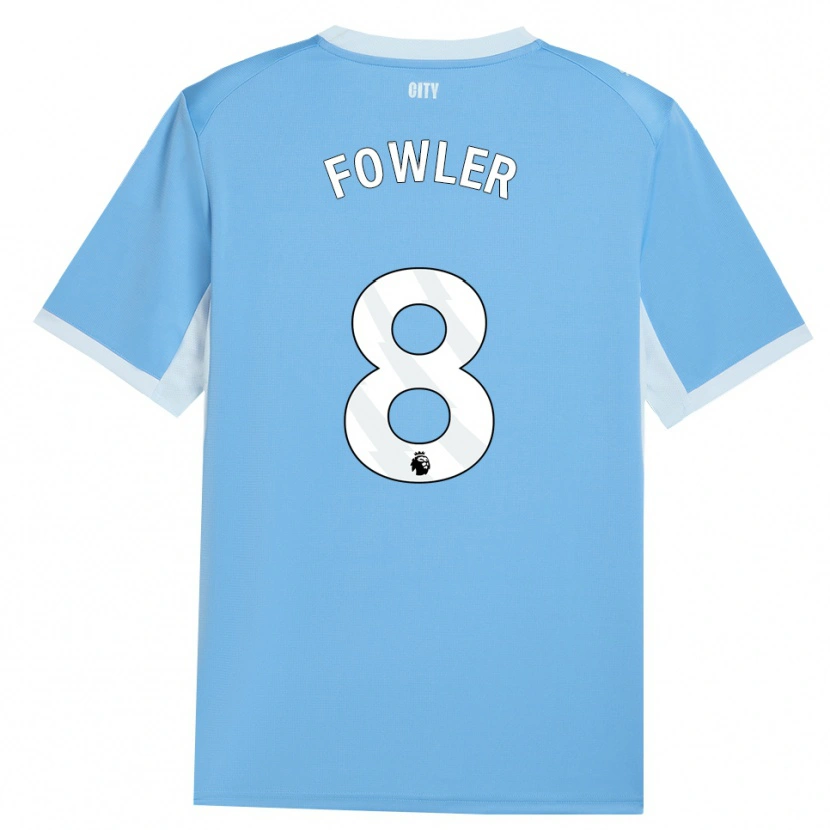 Danxen Kvinder Mary Fowler #8 Lyshimmelblå Hvid Hjemmebane Spillertrøjer 2026/27 Trøje T-Shirt