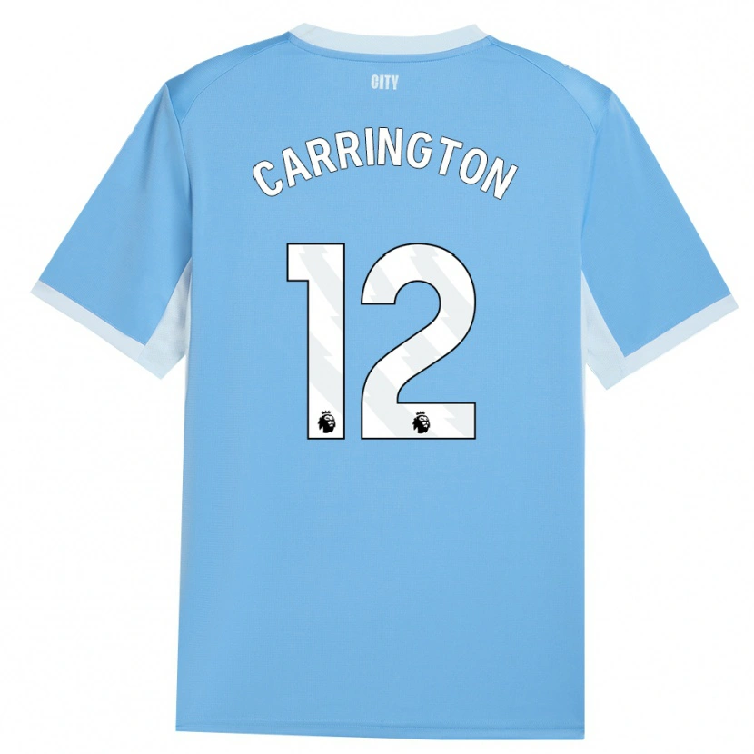 Danxen Kvinder Theo Carrington #12 Lyshimmelblå Hvid Hjemmebane Spillertrøjer 2026/27 Trøje T-Shirt