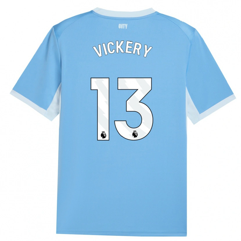 Danxen Kvinder Ben Vickery #13 Lyshimmelblå Hvid Hjemmebane Spillertrøjer 2026/27 Trøje T-Shirt