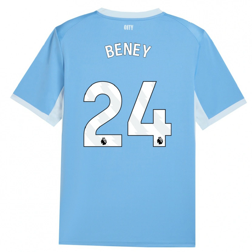 Danxen Kvinder Iman Beney #24 Lyshimmelblå Hvid Hjemmebane Spillertrøjer 2026/27 Trøje T-Shirt