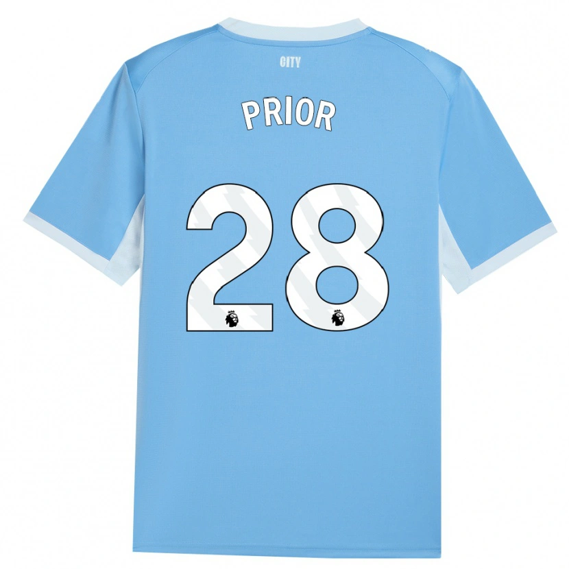 Danxen Kvinder Gracie Prior #28 Lyshimmelblå Hvid Hjemmebane Spillertrøjer 2026/27 Trøje T-Shirt
