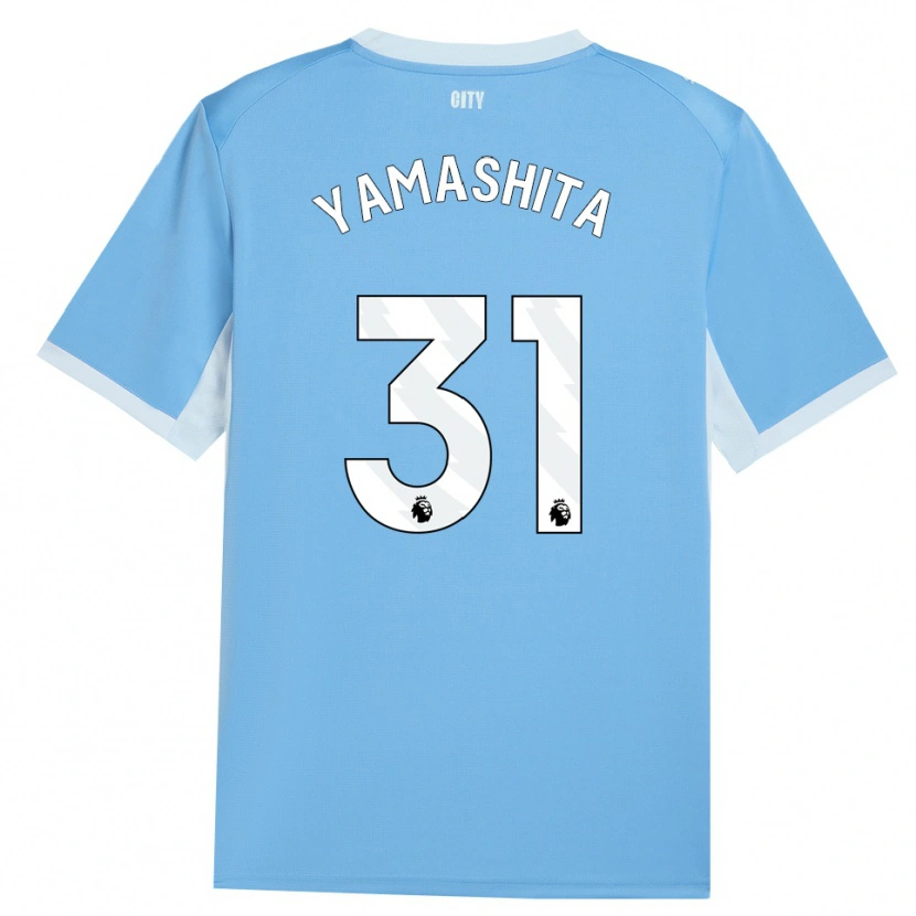 Danxen Kvinder Ayaka Yamashita #31 Lyshimmelblå Hvid Hjemmebane Spillertrøjer 2026/27 Trøje T-Shirt
