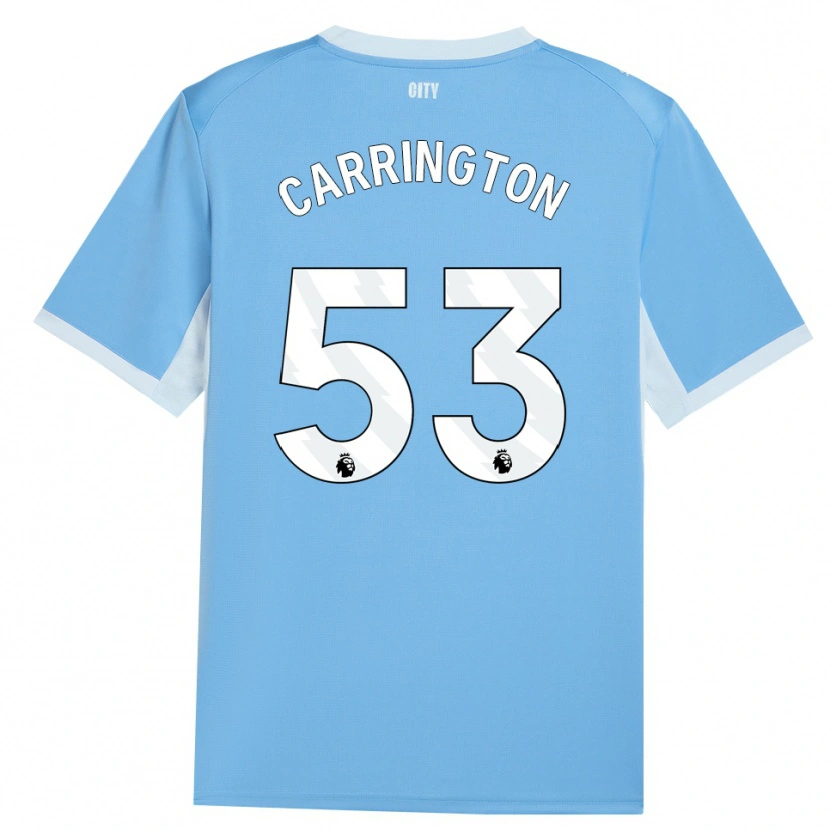 Danxen Kvinder Ezra Carrington #53 Lyshimmelblå Hvid Hjemmebane Spillertrøjer 2026/27 Trøje T-Shirt