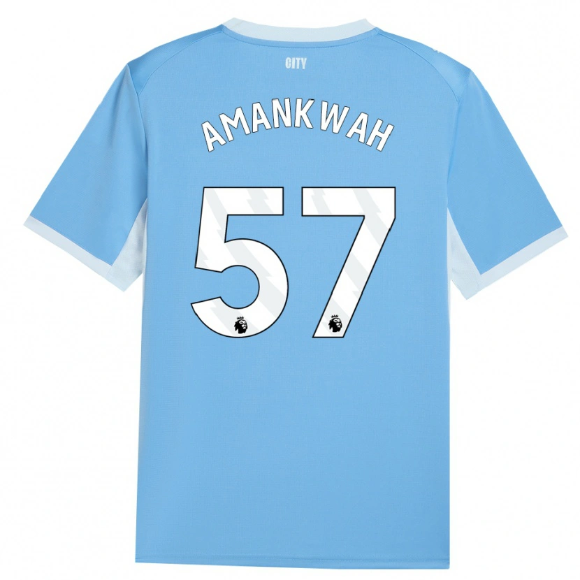 Danxen Kvinder Yeboah Amankwah #57 Lyshimmelblå Hvid Hjemmebane Spillertrøjer 2026/27 Trøje T-Shirt