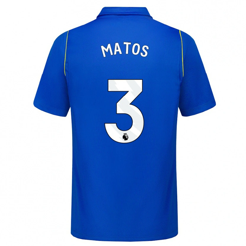 Danxen Kvinder Alex Matos #3 Blå Gul Hjemmebane Spillertrøjer 2026/27 Trøje T-Shirt