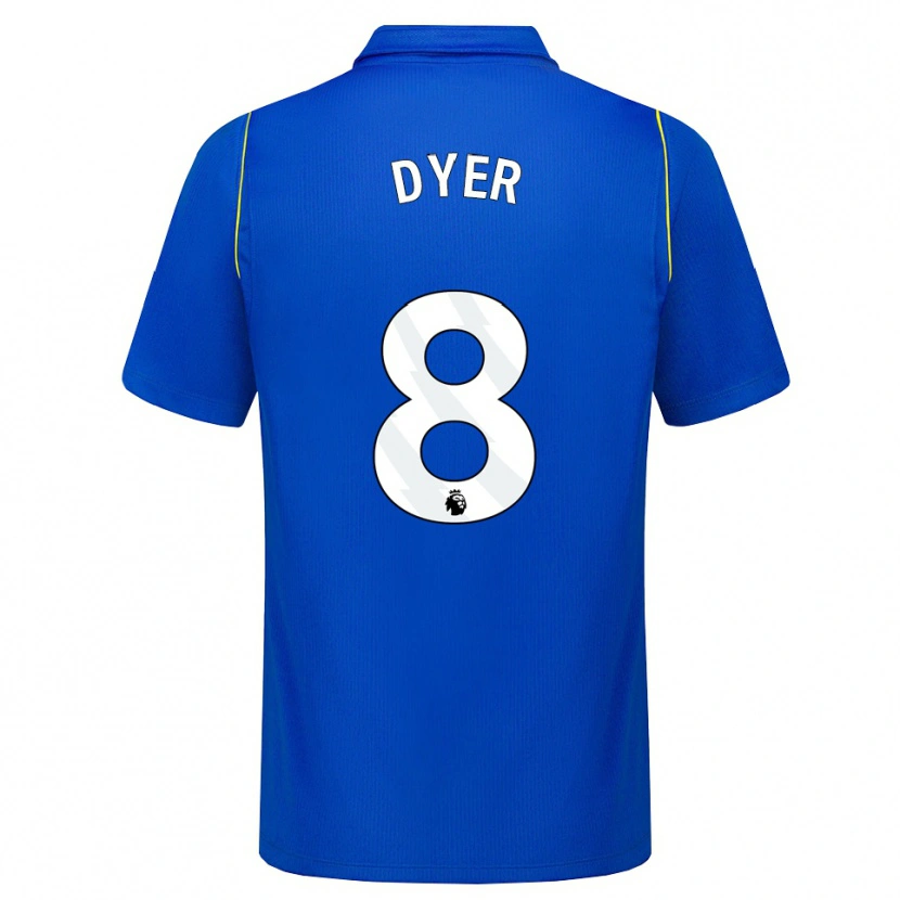 Danxen Kvinder Kiano Dyer #8 Blå Gul Hjemmebane Spillertrøjer 2026/27 Trøje T-Shirt
