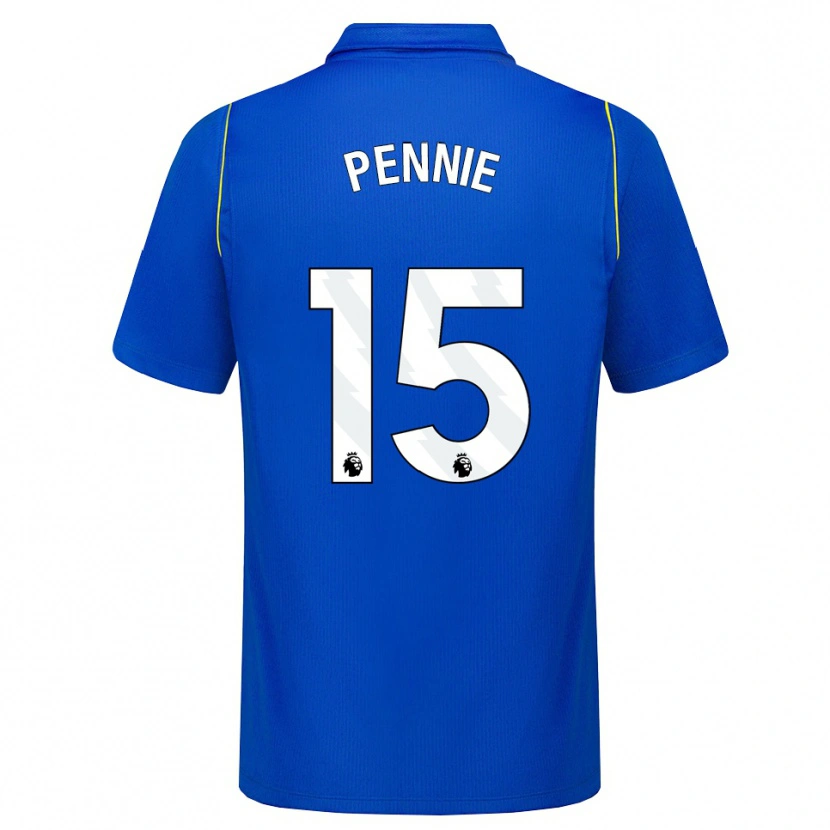 Danxen Kvinder Andrew Pennie #15 Blå Gul Hjemmebane Spillertrøjer 2026/27 Trøje T-Shirt