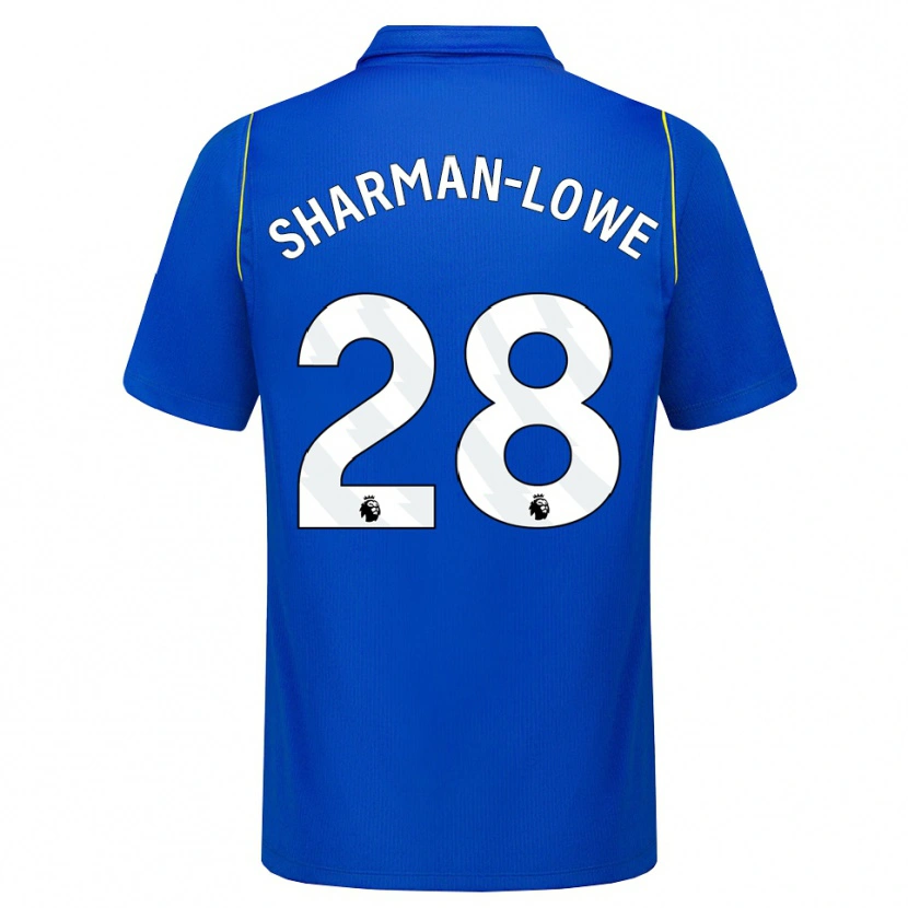 Danxen Kvinder Teddy Sharman-Lowe #28 Blå Gul Hjemmebane Spillertrøjer 2026/27 Trøje T-Shirt