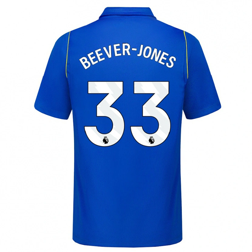 Danxen Kvinder Aggie Beever-Jones #33 Blå Gul Hjemmebane Spillertrøjer 2026/27 Trøje T-Shirt