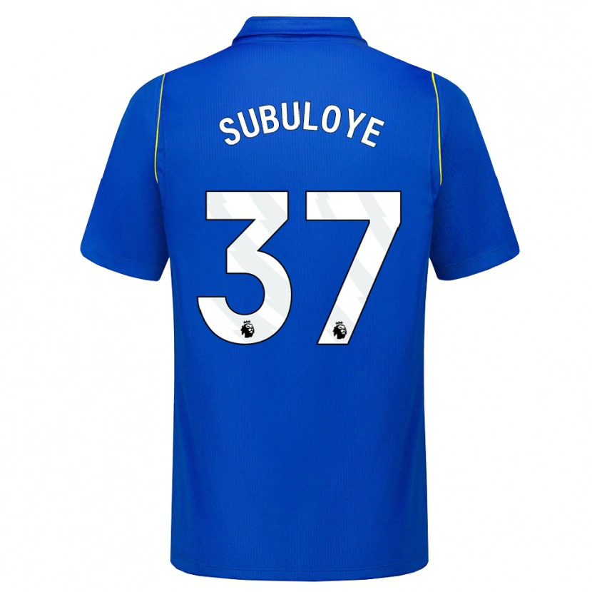 Danxen Kvinder Olutayo Subuloye #37 Blå Gul Hjemmebane Spillertrøjer 2026/27 Trøje T-Shirt