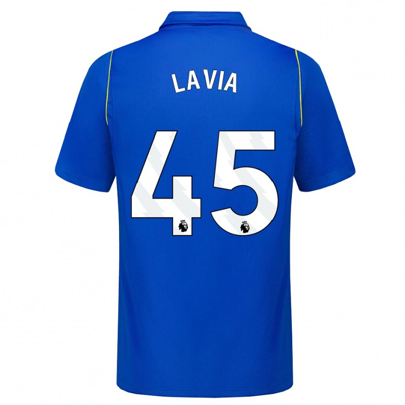 Danxen Kvinder Roméo Lavia #45 Blå Gul Hjemmebane Spillertrøjer 2026/27 Trøje T-Shirt