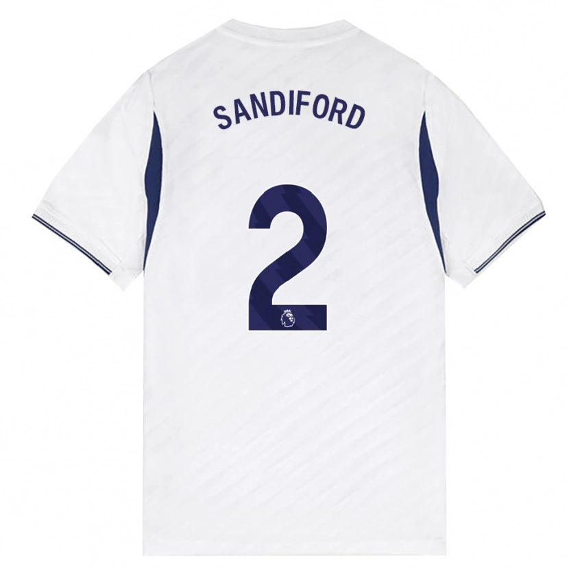 Danxen Kvinder Oscar Sandiford #2 Hvid Rød Lilla Hjemmebane Spillertrøjer 2026/27 Trøje T-Shirt