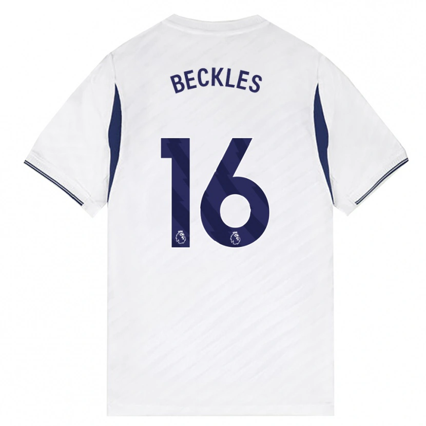 Danxen Kvinder Zion Beckles #16 Hvid Rød Lilla Hjemmebane Spillertrøjer 2026/27 Trøje T-Shirt