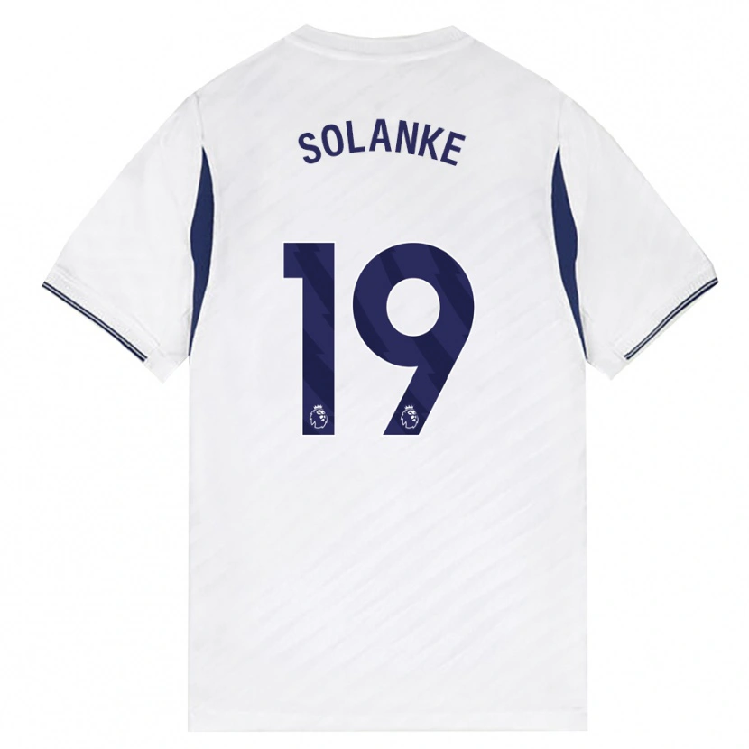 Danxen Kvinder Dominic Solanke #19 Hvid Rød Lilla Hjemmebane Spillertrøjer 2026/27 Trøje T-Shirt