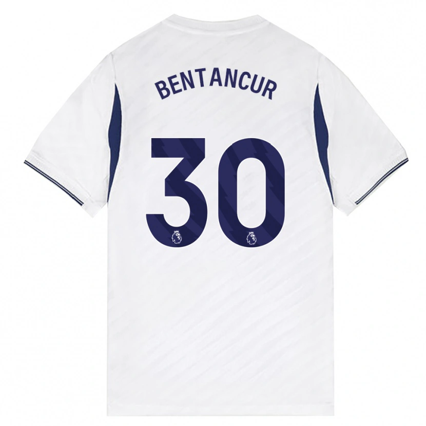 Danxen Kvinder Rodrigo Bentancur #30 Hvid Rød Lilla Hjemmebane Spillertrøjer 2026/27 Trøje T-Shirt