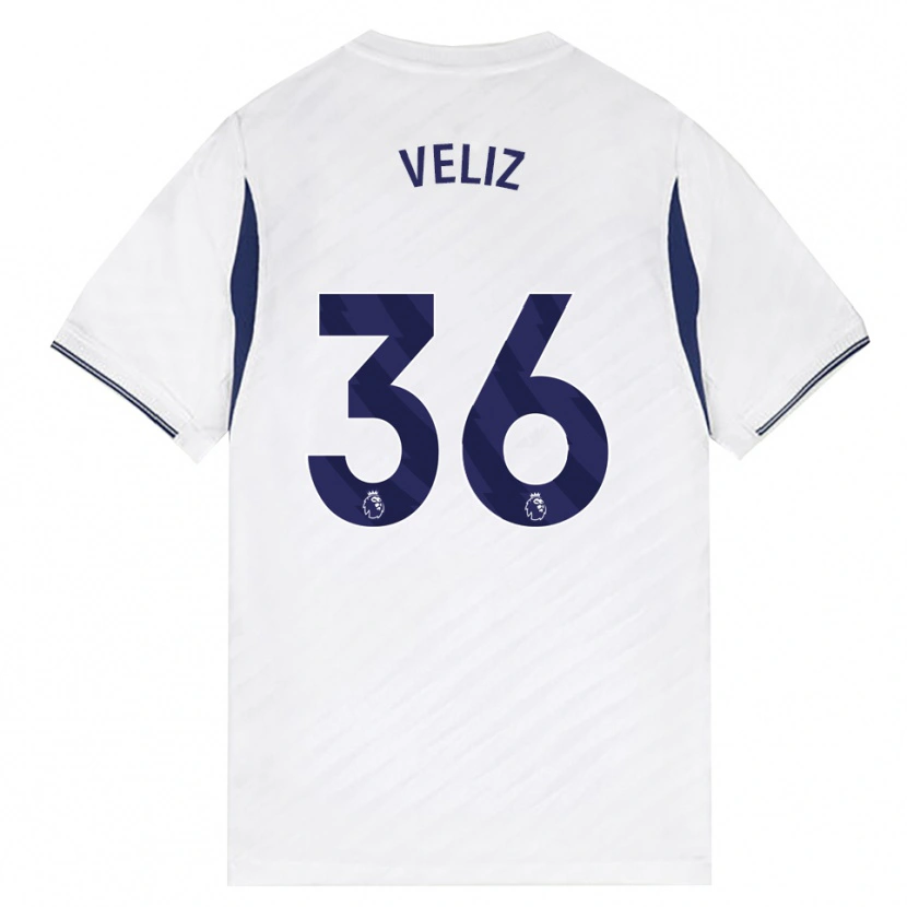 Danxen Kvinder Alejo Véliz #36 Hvid Rød Lilla Hjemmebane Spillertrøjer 2026/27 Trøje T-Shirt