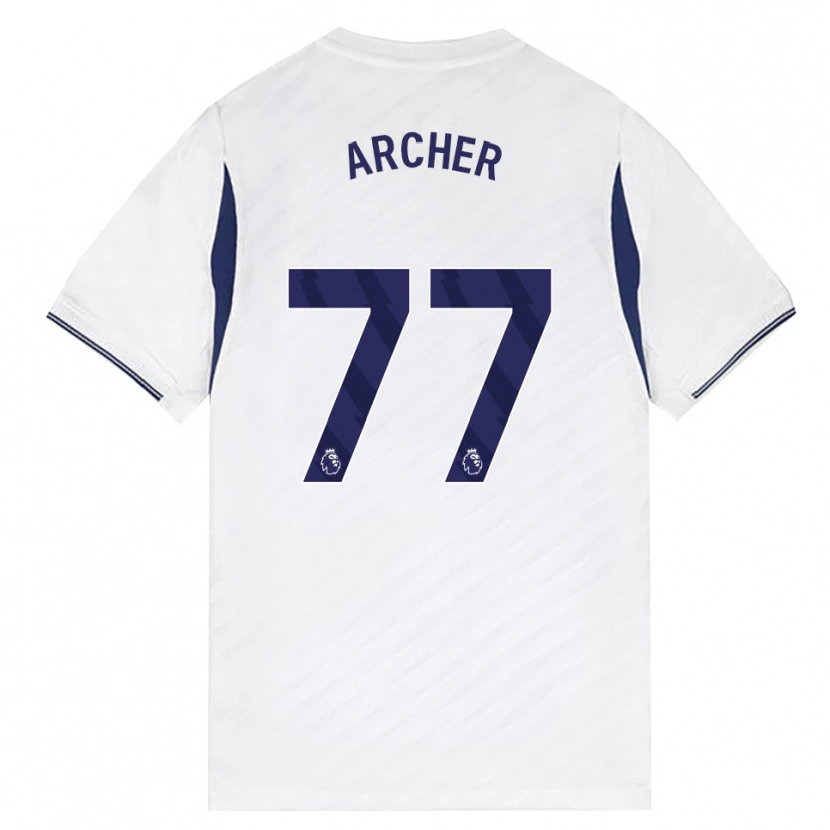 Danxen Kvinder Samual Archer #77 Hvid Rød Lilla Hjemmebane Spillertrøjer 2026/27 Trøje T-Shirt