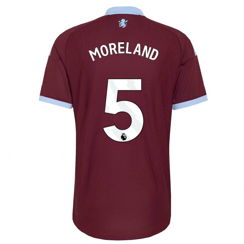Danxen Kvinder Calum Moreland #5 Kornblomstblå Vinrød Hjemmebane Spillertrøjer 2026/27 Trøje T-Shirt