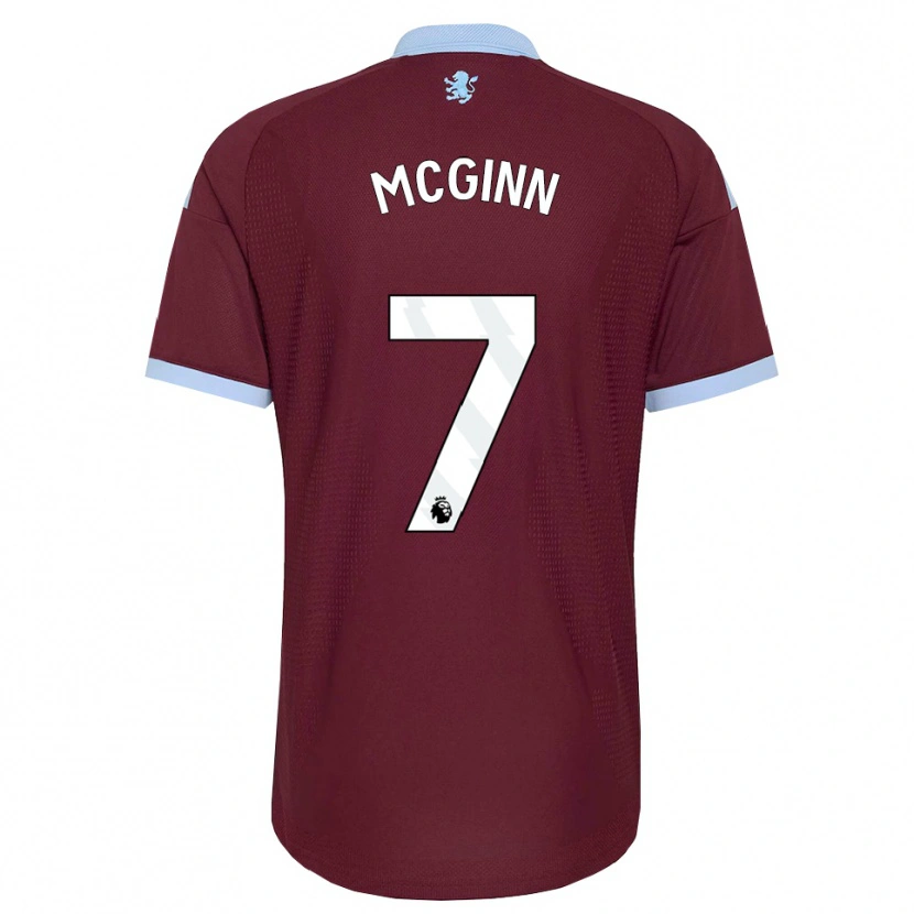 Danxen Kvinder John Mcginn #7 Kornblomstblå Vinrød Hjemmebane Spillertrøjer 2026/27 Trøje T-Shirt