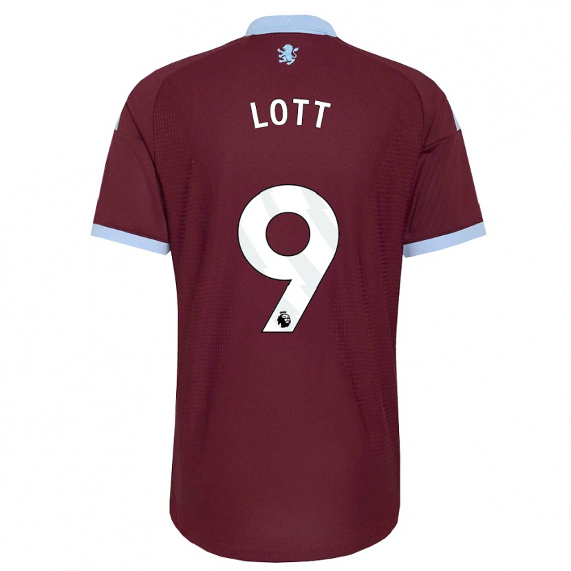 Danxen Kvinder Max Lott #9 Kornblomstblå Vinrød Hjemmebane Spillertrøjer 2026/27 Trøje T-Shirt