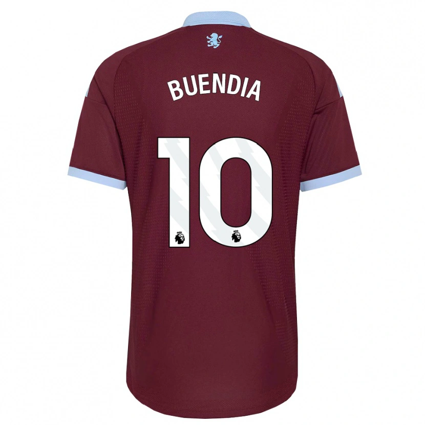 Danxen Kvinder Emiliano Buendía #10 Kornblomstblå Vinrød Hjemmebane Spillertrøjer 2026/27 Trøje T-Shirt