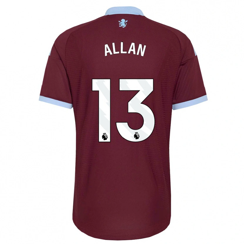 Danxen Kvinder Jack Allan #13 Kornblomstblå Vinrød Hjemmebane Spillertrøjer 2026/27 Trøje T-Shirt