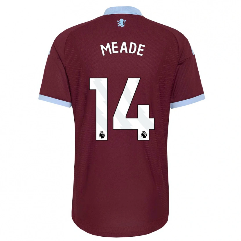 Danxen Kvinder Markie Meade #14 Kornblomstblå Vinrød Hjemmebane Spillertrøjer 2026/27 Trøje T-Shirt