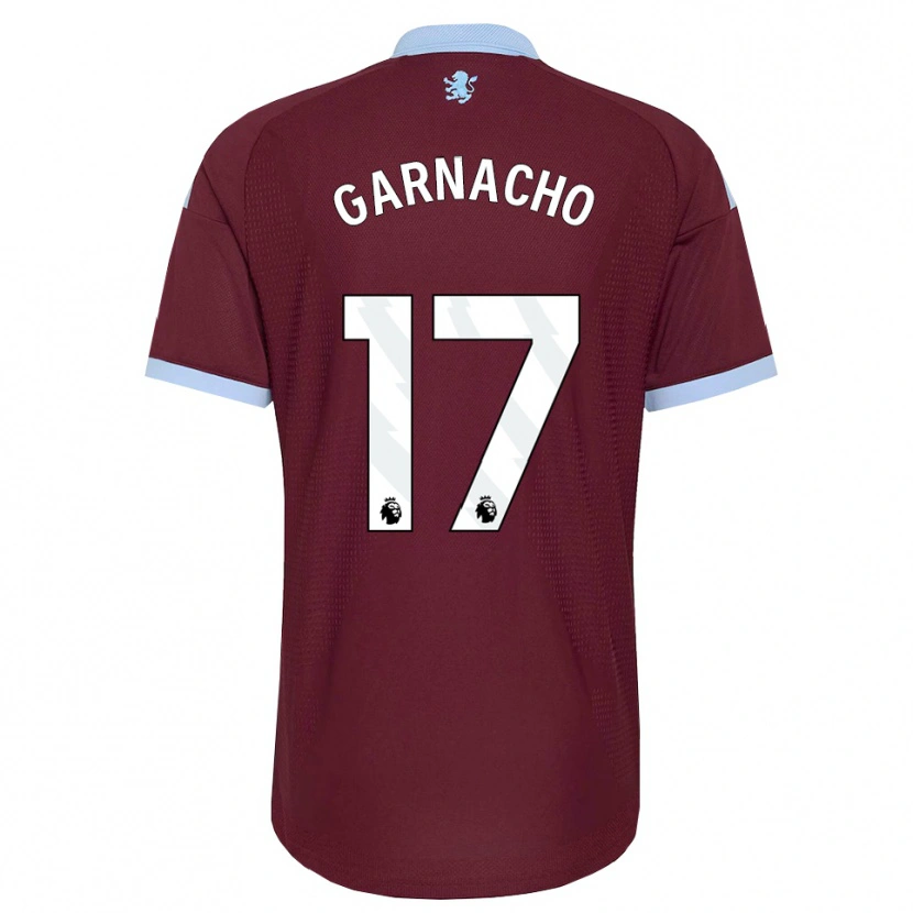 Danxen Kvinder Alejandro Garnacho #17 Kornblomstblå Vinrød Hjemmebane Spillertrøjer 2026/27 Trøje T-Shirt