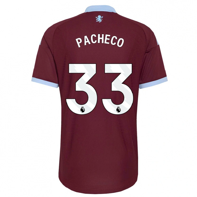 Danxen Kvinder Maz Pacheco #33 Kornblomstblå Vinrød Hjemmebane Spillertrøjer 2026/27 Trøje T-Shirt