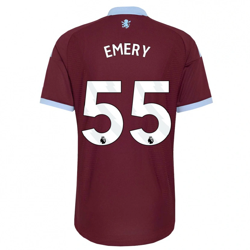 Danxen Kvinder Lander Emery #55 Kornblomstblå Vinrød Hjemmebane Spillertrøjer 2026/27 Trøje T-Shirt