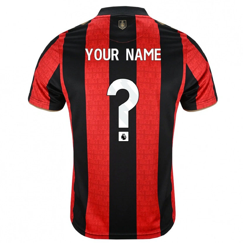 Danxen Kvinder Dit Navn #0 Gyldengul Rød Sort Hjemmebane Spillertrøjer 2026/27 Trøje T-Shirt